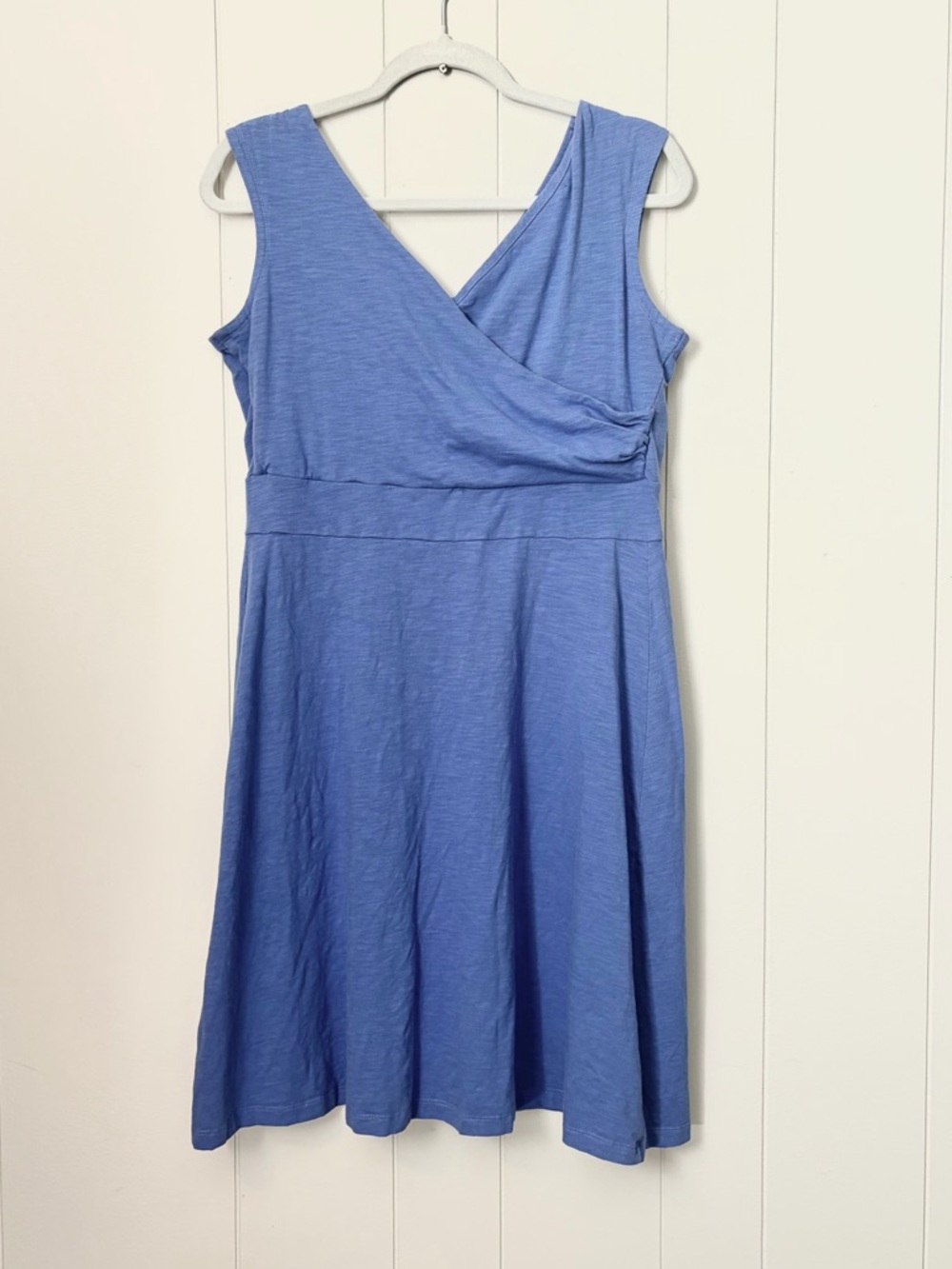 Patagonia Athletic Dress Organic Cotton Cobalt Blue Sleeveless Tank Top Large